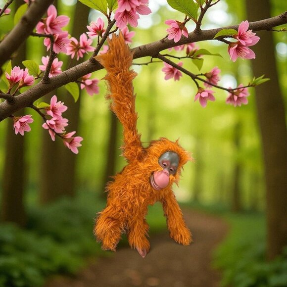 OBI TAN ORANGUTAN THE ORIGINAL 16" INTERACTIVE MONKEY TOY - Picture 1 of 8